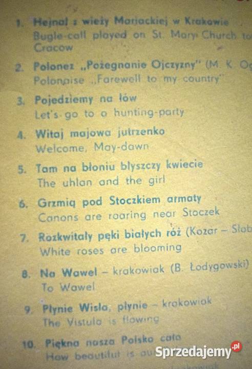 Echa Ojczyzny Wiązanka popularnych pieśni Chełmno