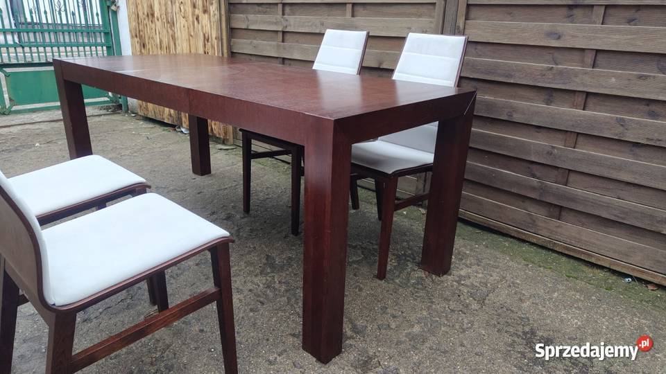 Komplet Paged stół rozkładany Cuba 4 krzesła Warszawa