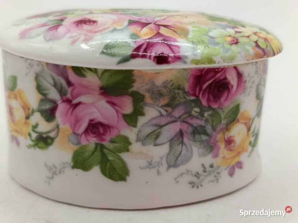 Puzderko szkatułka na drobiazgi róże England lubelskie Zamość