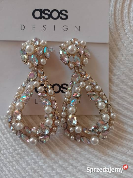 ASOS Wytworne duże kolczyki wieczorowe z Londynu małopolskie Kraków