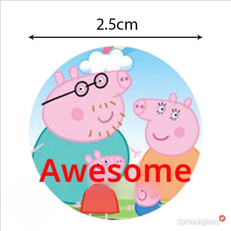 Naklejki motywacyjne dzieci Świnka Peppa 500 mazowieckie
