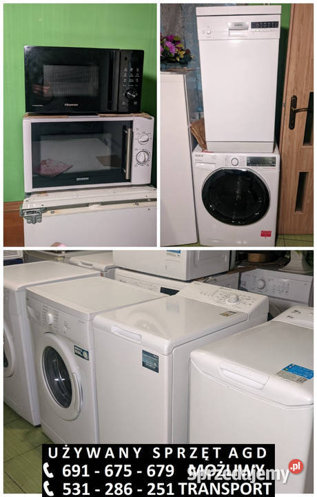 Sprzęt AGD używany Gwarancja Dowóz Nowa dostawa Dobrzyń nad Wisłą sprzedam