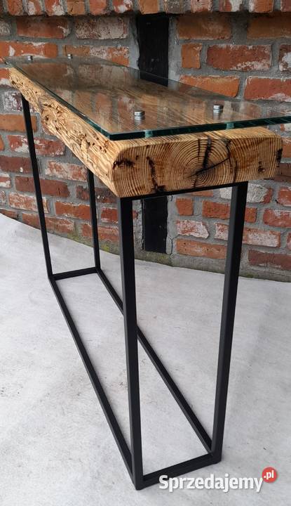 Konsola do przedpokoju i salonu stare drewno