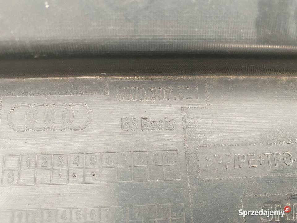 SPOJLER DOKŁADKA ZDERZAKATYŁ TYLNA AUDI A4 B9