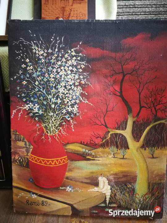 Zestaw obrazów Płótno Rzeźba Rama Monet 5 sztuk Szczecin sprzedam