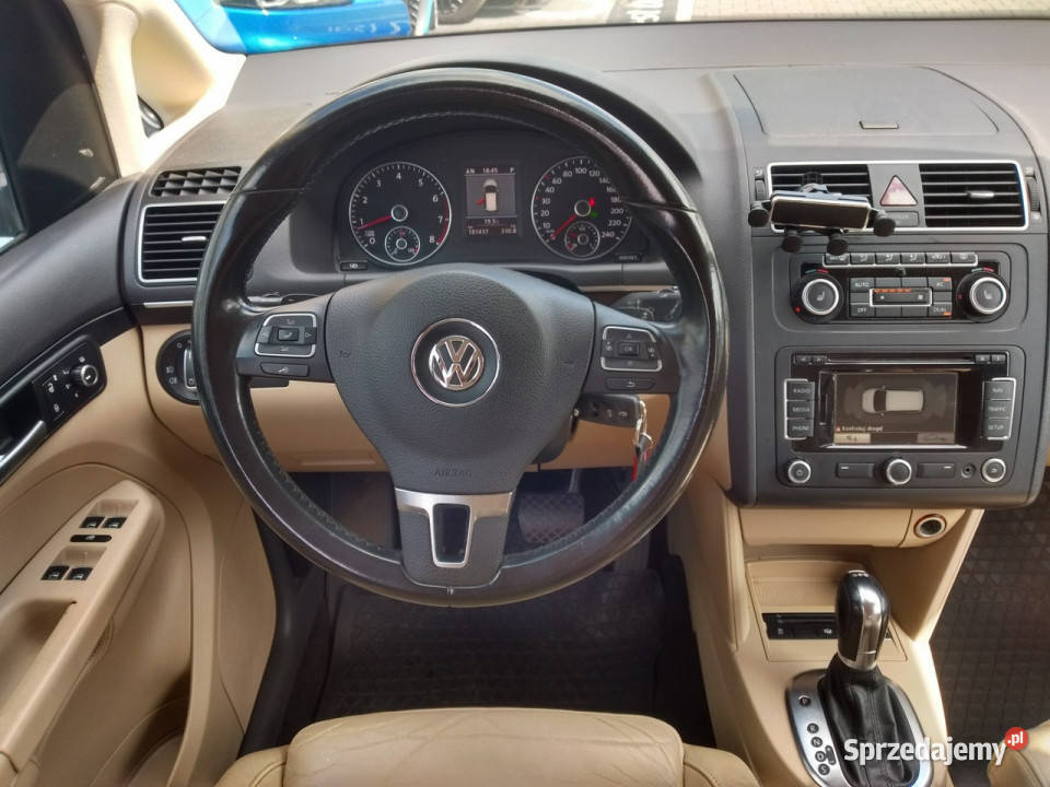 Volkswagen Touran 14 TSI 140 dsg II 20102015 granatowy Tychy