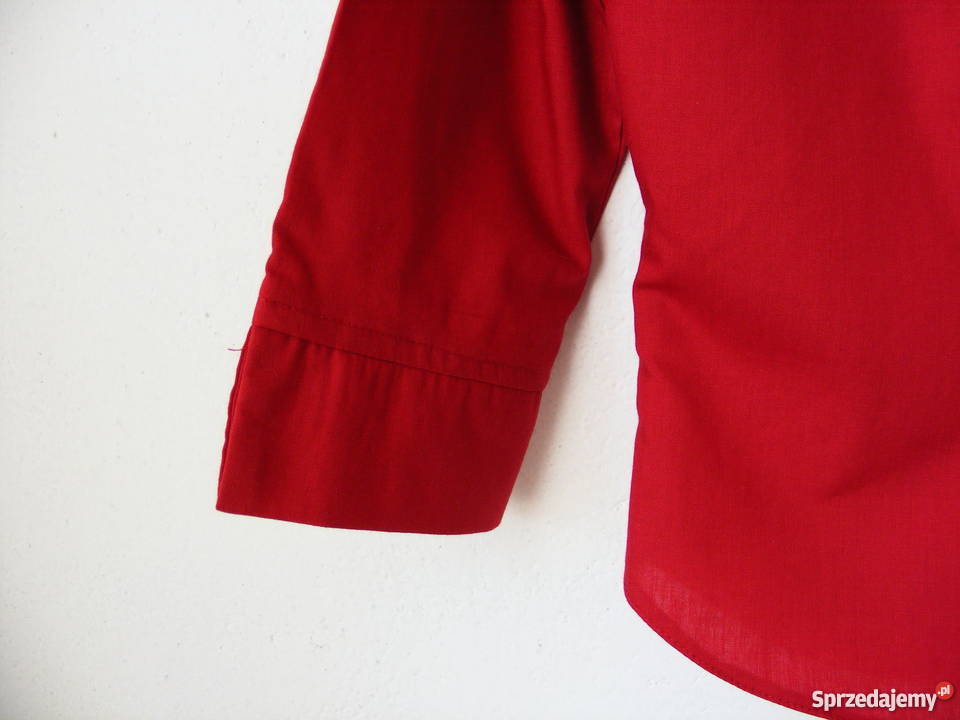 Bluzka bordowa koszulowa Mocnane R 36 Bluzki i koszule Oborniki Śląskie sprzedam