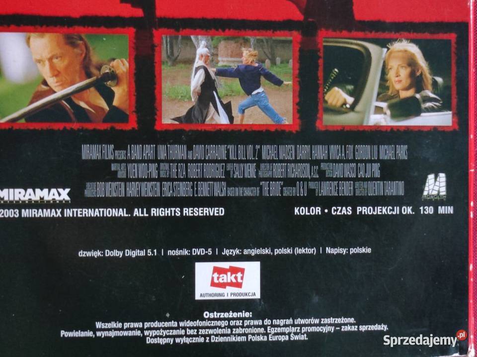 2003 Kill Bill Volume 2 Quentin Tarantino Uma Filmy Kielce