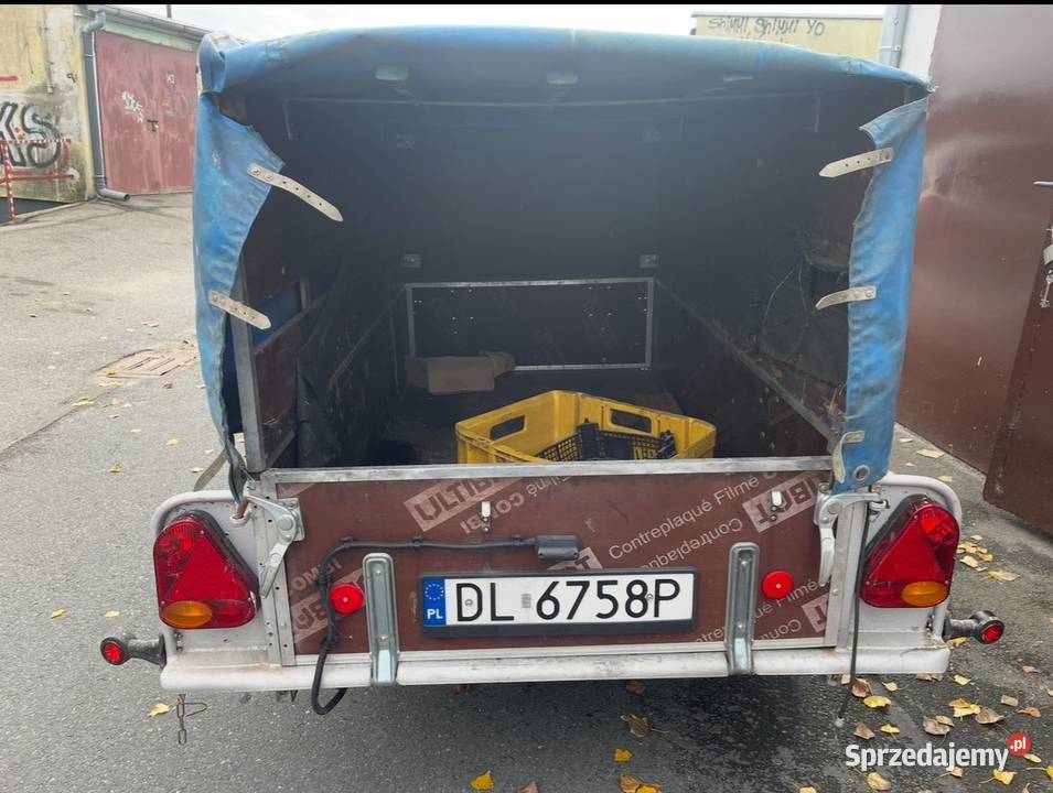 Przyczepka samochodowa 750 plandeka Rok produkcji 1991 Motoryzacja Legnica sprzedam