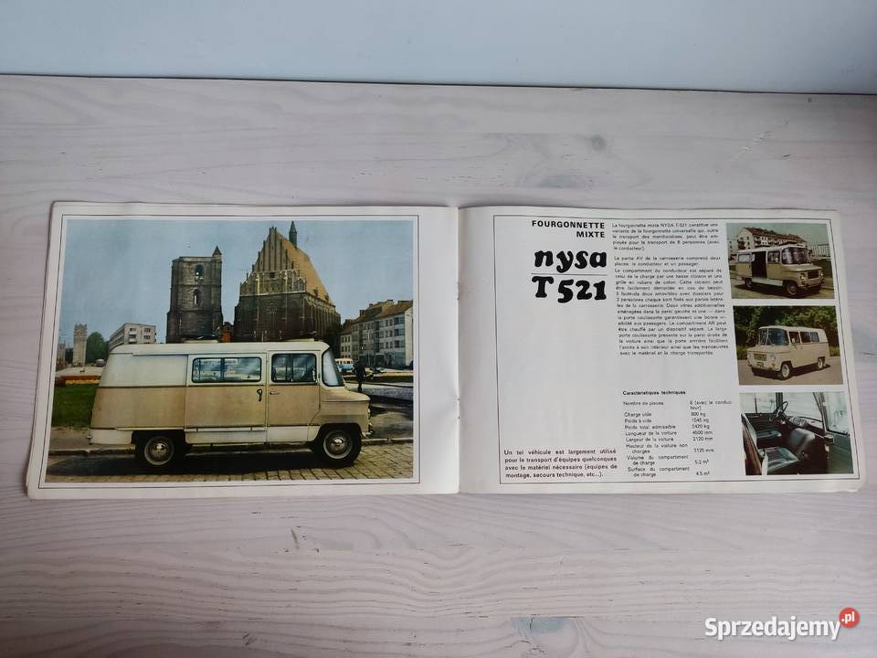 Prospekt broszura samochodowa Nysa 521 z 1969