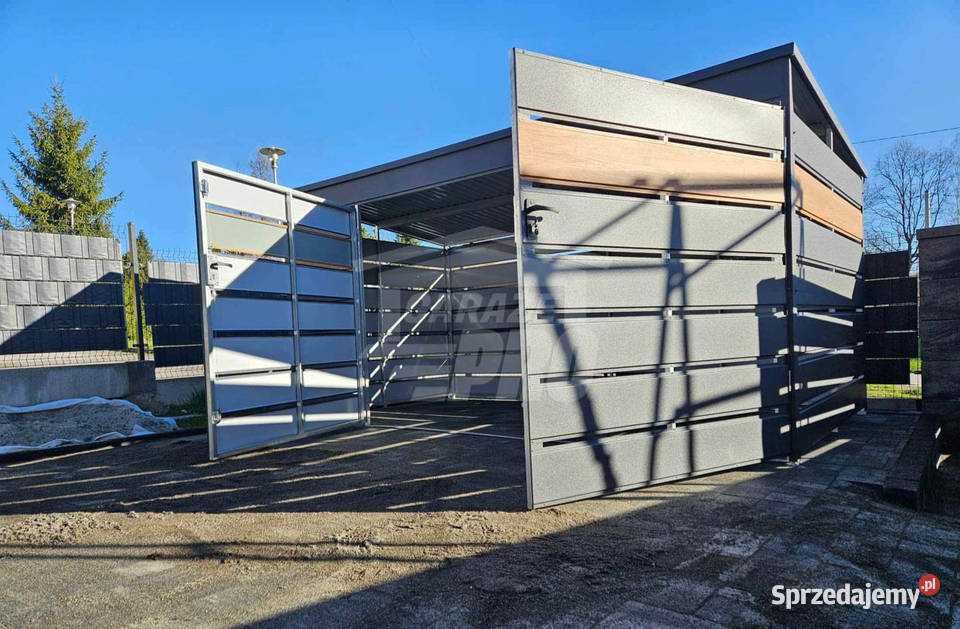 Wiata śmietnikowa 4x21m Antracyt jasny orzech Sopot sprzedam