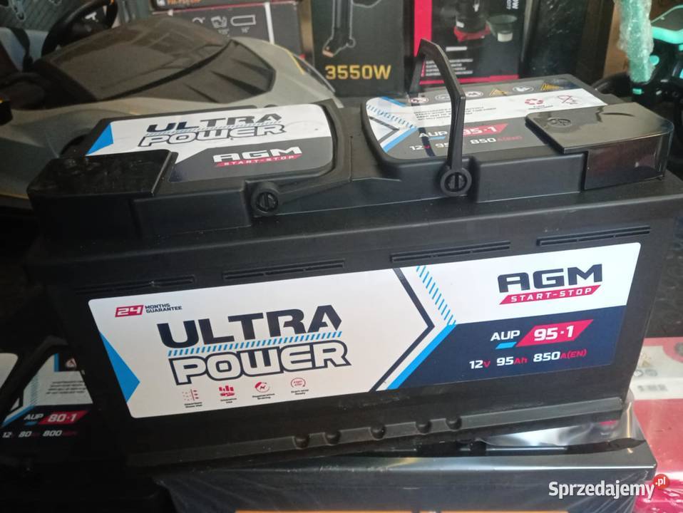 AGM AKUMULATOR 12V95Ah 850A ULTRA POWER SIEDLCE mazowieckie