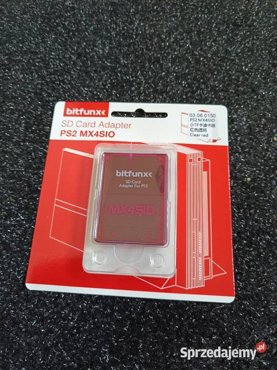 MX4SIO 2 microSD nowy czerwony PlayStation 2 Sony Playstation 2 Konsole i automaty Pruszków