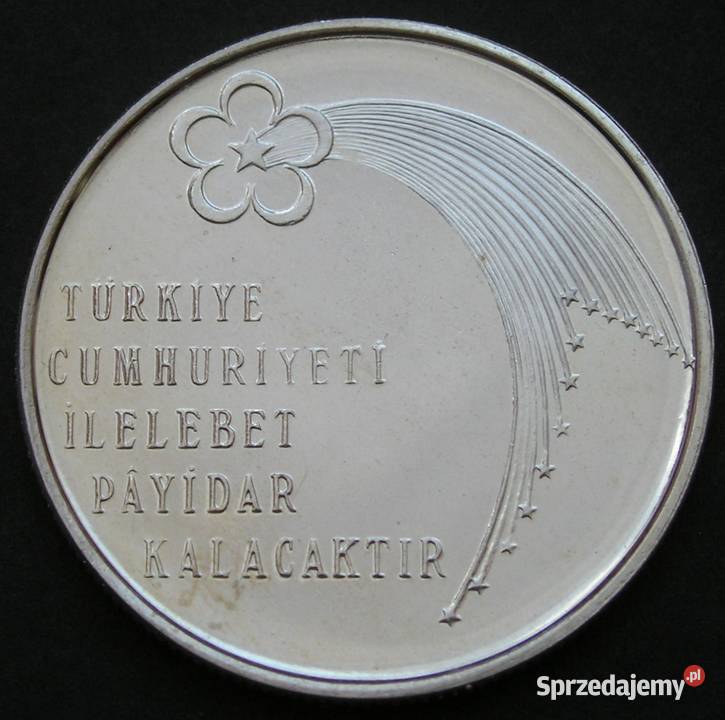 Turcja 50 lira 1973 Ataturk SREBRO Łódź