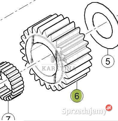 CLAAS Arion 610 660 Koło Koronowe Tylnego Napędu Jastrzębniki