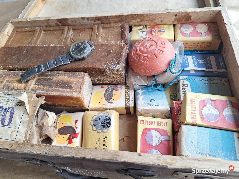 Stare mydelka prl Stara walizka Grudziądz