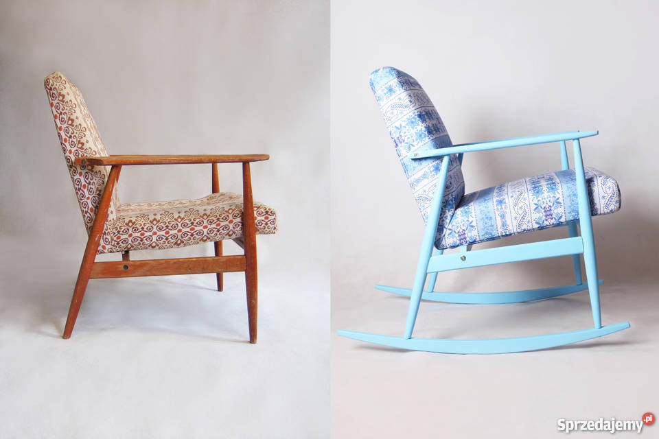 RENOWACJA fotele krzesła stoliki PRL Wrocław
