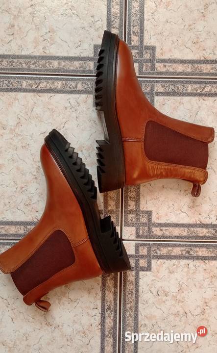 Lasocki sztyblety skórzane ocieplane damskie