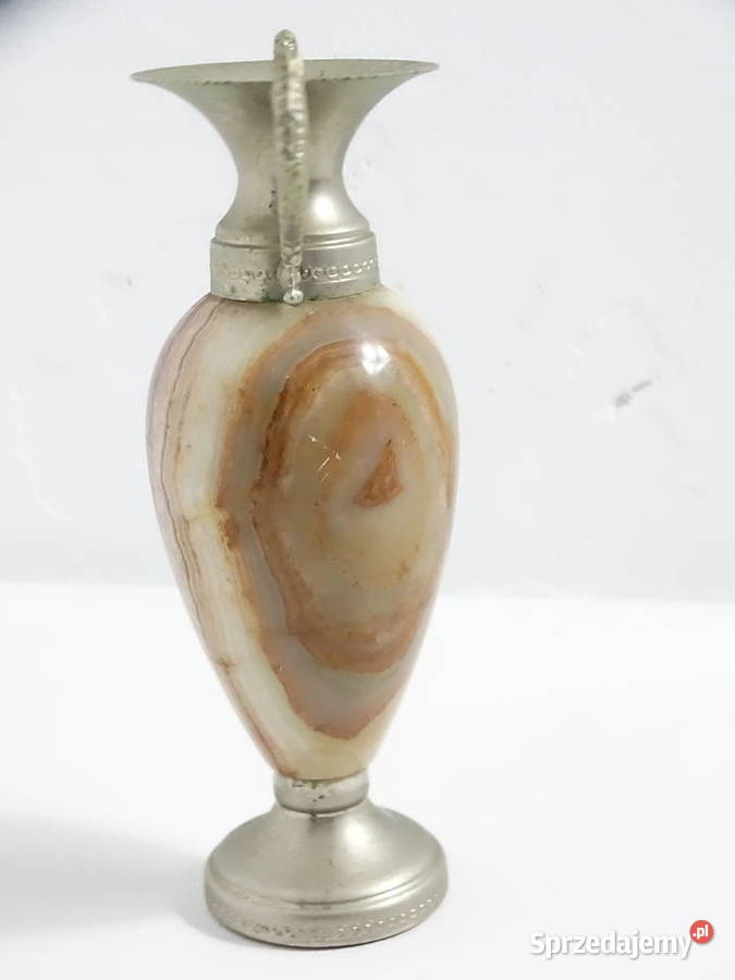 Unikatowy świecznik z ONYKSU Smoki Vintage 15