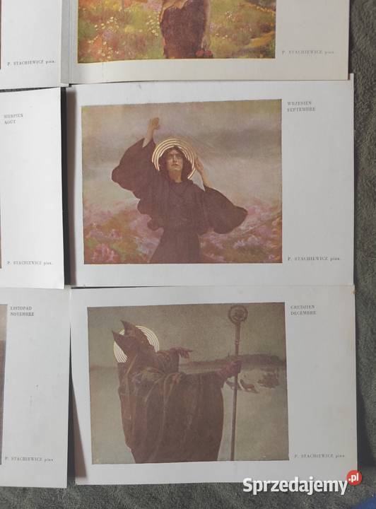 Vintage Komplet pocztówek Boży Sosnowiec