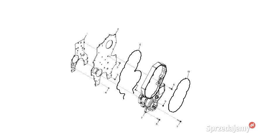 John Deere 9470RX Płytka R525937 Silnik Jastrzębniki