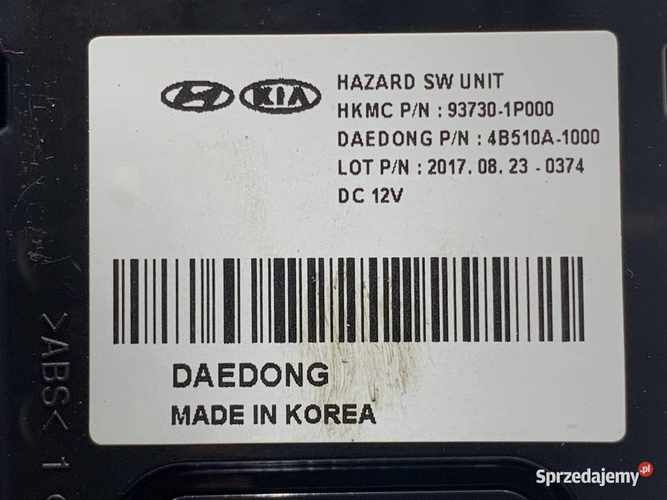 PANEL STEROWANIA NAWIEWU KIA VENGA 937301P000