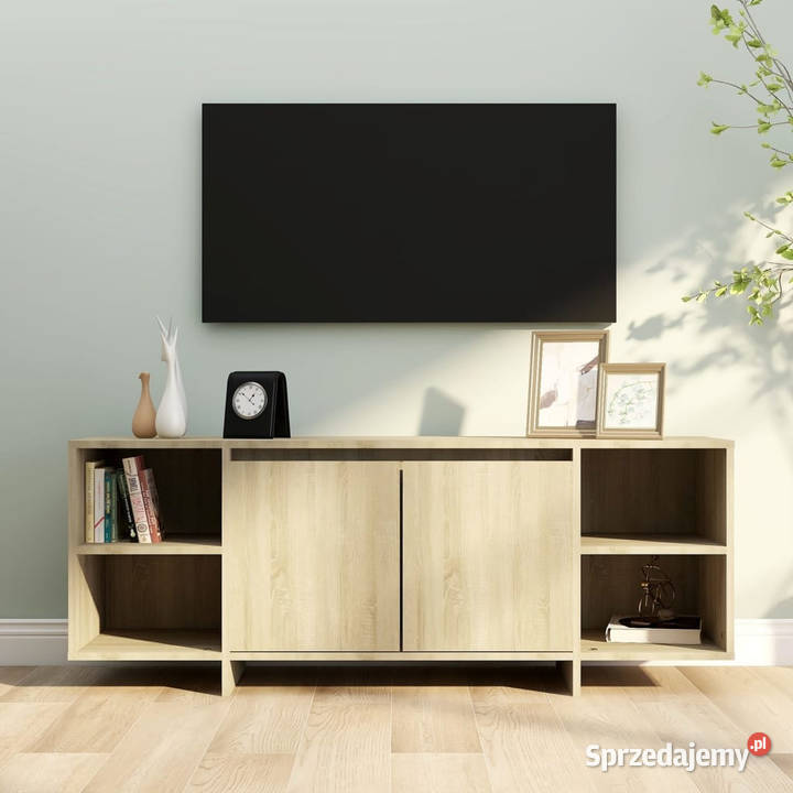 Szafka pod TV dąb sonoma 130x35x50 materiał Warszawa