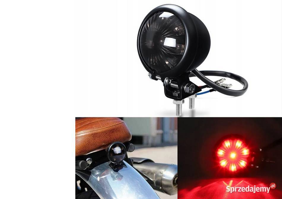 LAMPAMOTOCYKLOWA NA TYŁ TYLNA CUSTOM BOBBER Sosnowiec