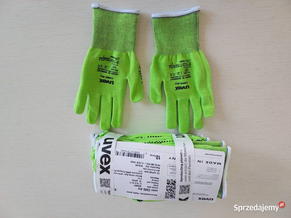 10 par Rękawice robocze Uvex różne ilości Roszkowo sprzedam