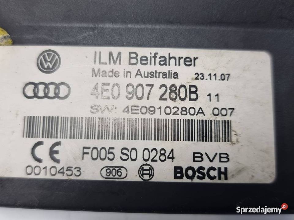 MODUŁ AUDI S8 D3 4E0907280B kujawsko-pomorskie Lipno