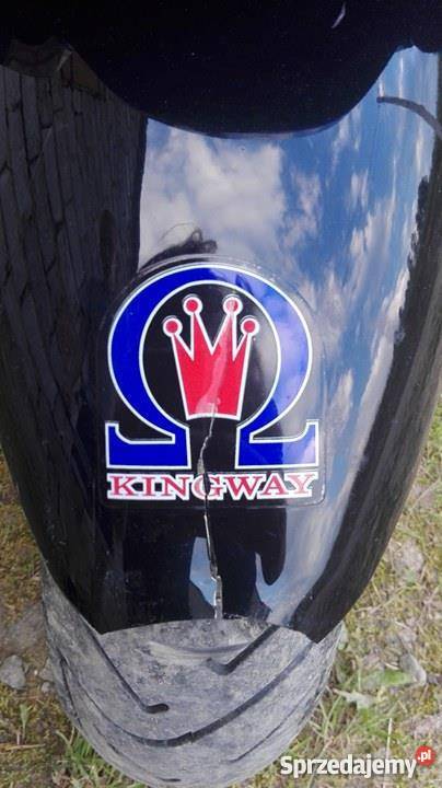 Niebieski skuter kingway barracuda 2008 Nowy Grybów
