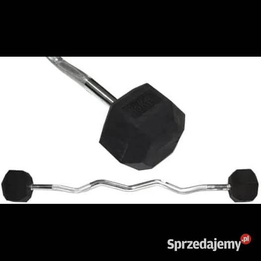 Sztangi stałe gięte hex 30 Wałcz