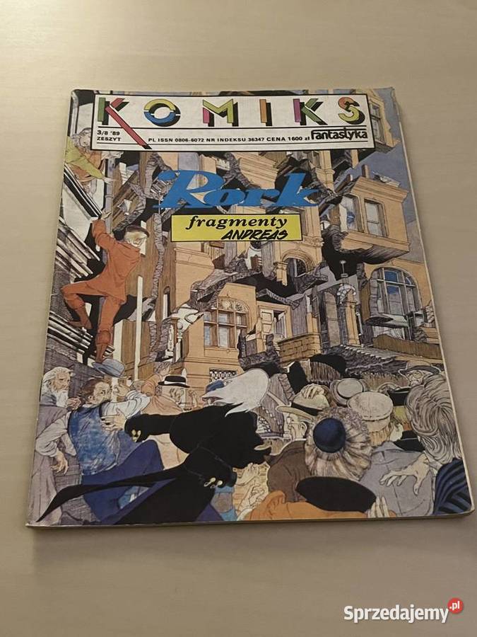 Komiks Fantastyka 4 89 Rork przejścia Andreas Rok wydania 1989 Sierosław