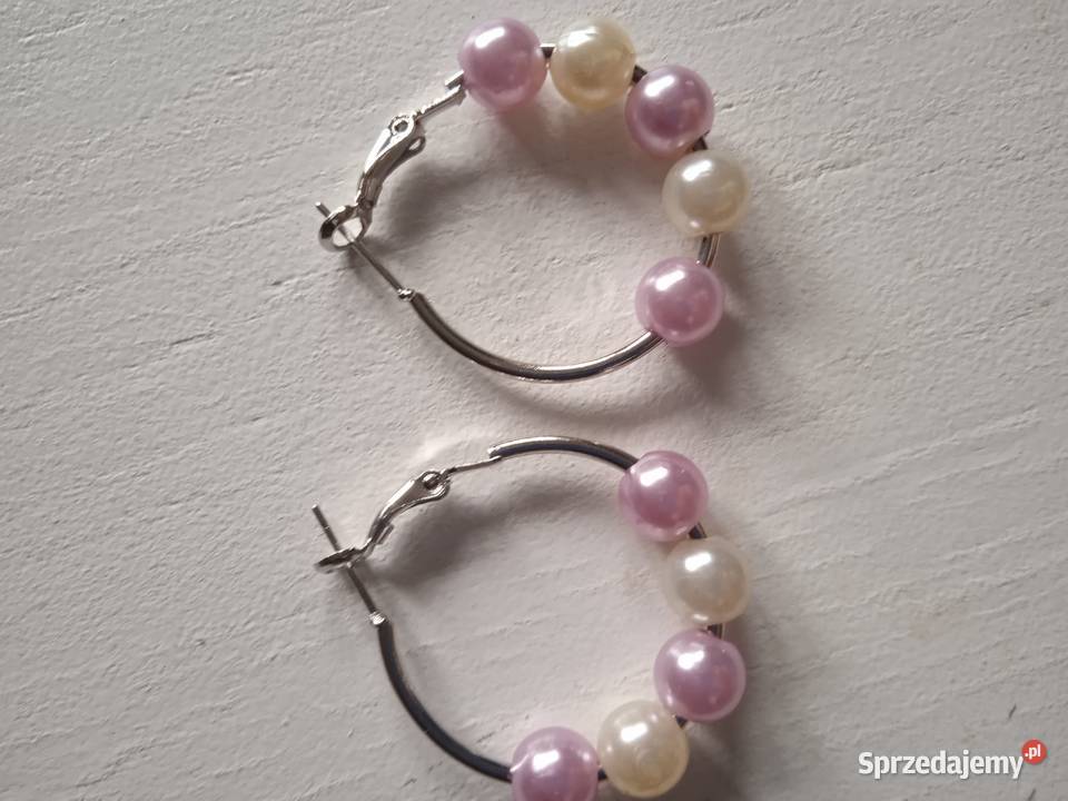 KOLCZYKI KOŁA Z PERŁAMI WYJĄTKOWE Piła sprzedam