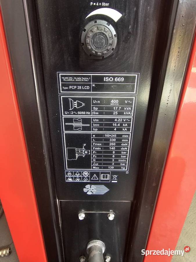 zgrzewarka punktowa TELWIN PCP 28 LCD 400 V z Piotrowice