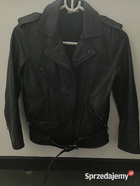 czarna kurtka HM xs 34 ramoneska biker Toruń