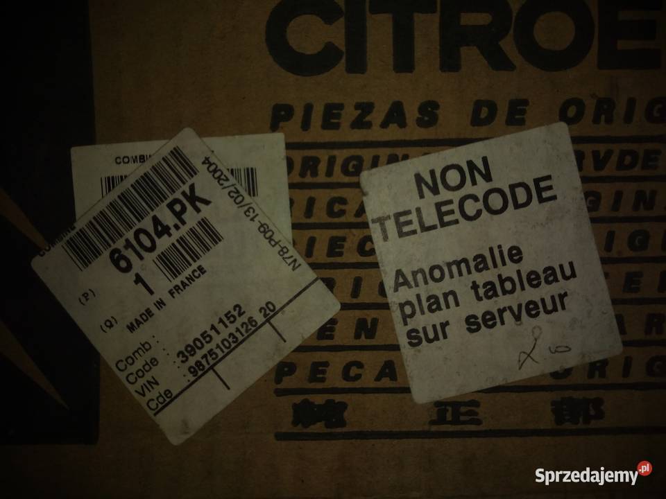 Licznik Citroen Xsara Picasso Nowy OE Części samochodowe Lublin