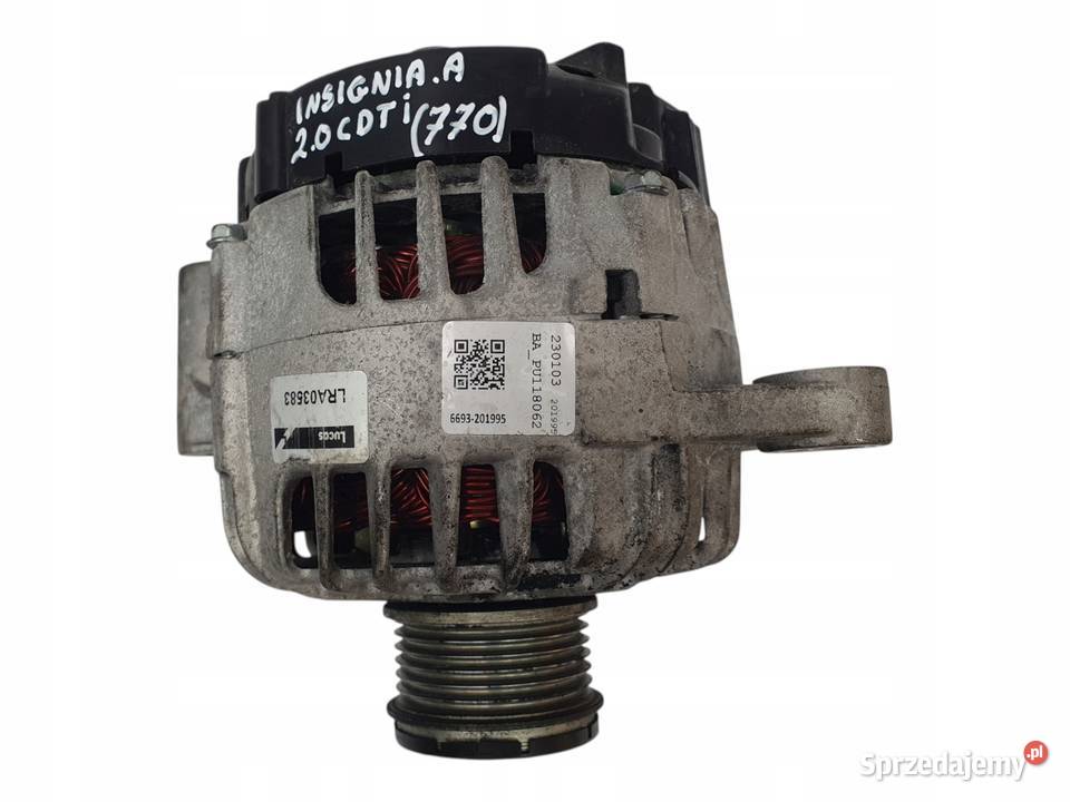 ALTERNATOR Opel Insignia 20 CDTI Lucas LRA03583 osobowe Chełm