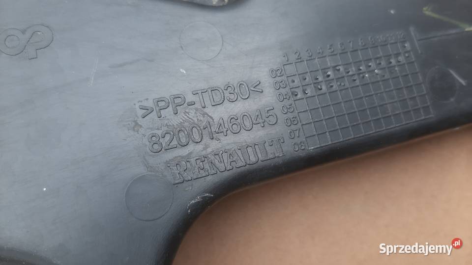 ślizg zderzaka prawy tył Renault Megane II 2 dolnośląskie Dębno