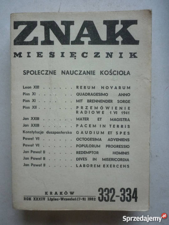 ZNAK MIESIĘCZNIK 332334 1982 Warszawa
