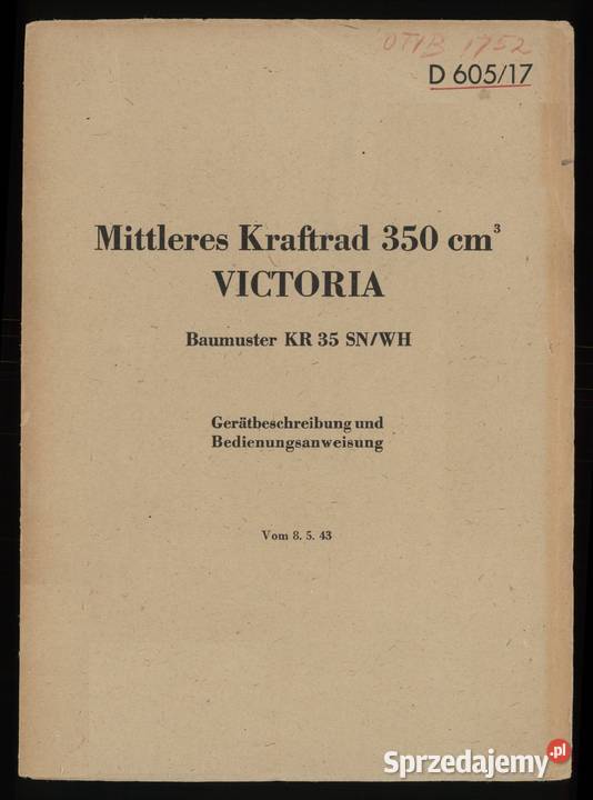 Victoria model KR 35 SNWH Opis i instrukcja