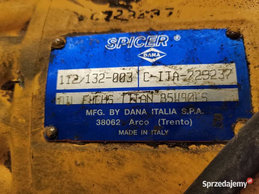 Mecalac MXT 12 Oś przednia Spicer CITA 729237 wielkopolskie Wilkowo