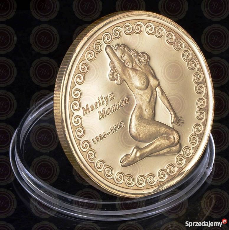 Marilyn Monroe Złoto Gold Sex 40 mm NOWA Moneta Sosnowiec