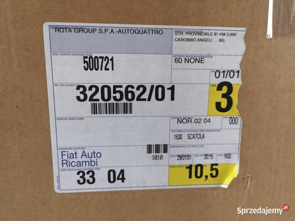 CHŁODNICA WODY FIAT SCUDO 9506 19TD 20JTD