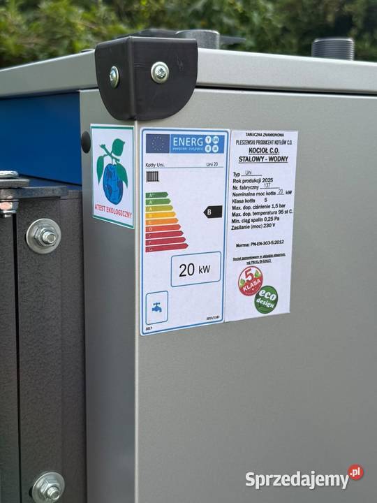 KOCIOŁ PIEC CO 20kW drewno węgiel Ełk