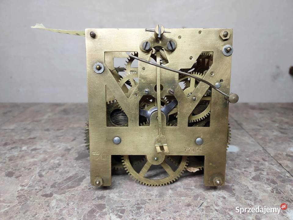 M149 Mechanizm starego zegara ściennego Mauthe Tczew