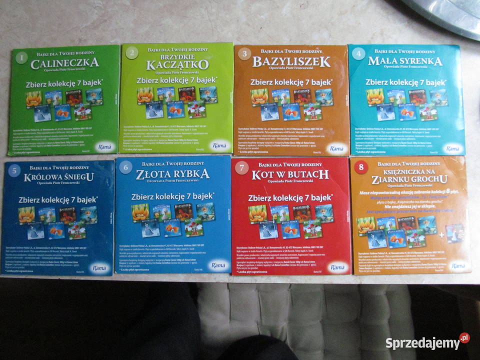 Bajki Twojej rodziny kpl 8 płyt cd Piotr Lublin