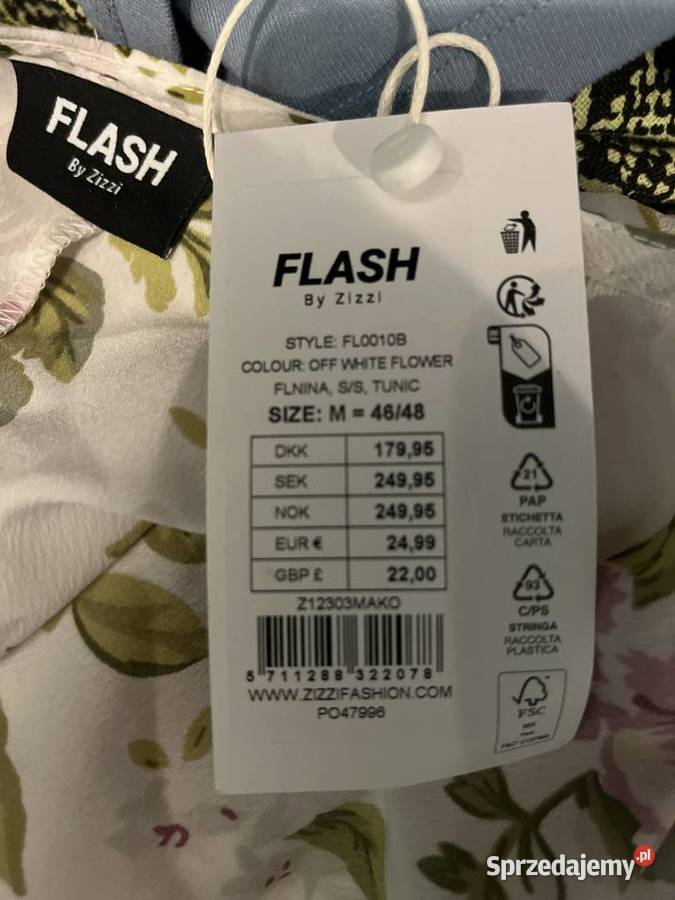 Flash sukienka modny wzór kwiaty kwiecista nowa Długość Midi Choszczno