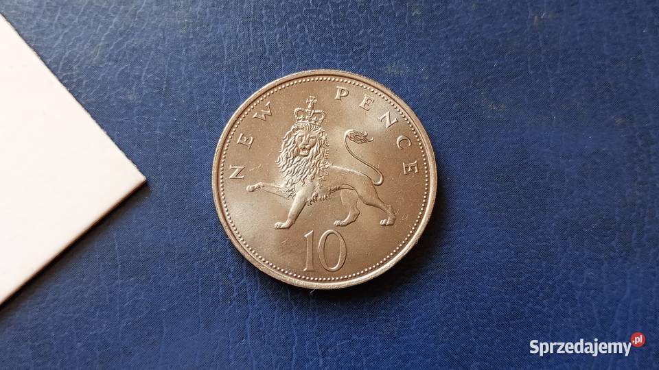 Stare monety 10 pens 1968 Wielka Brytania Numizmatyka podkarpackie Lesko