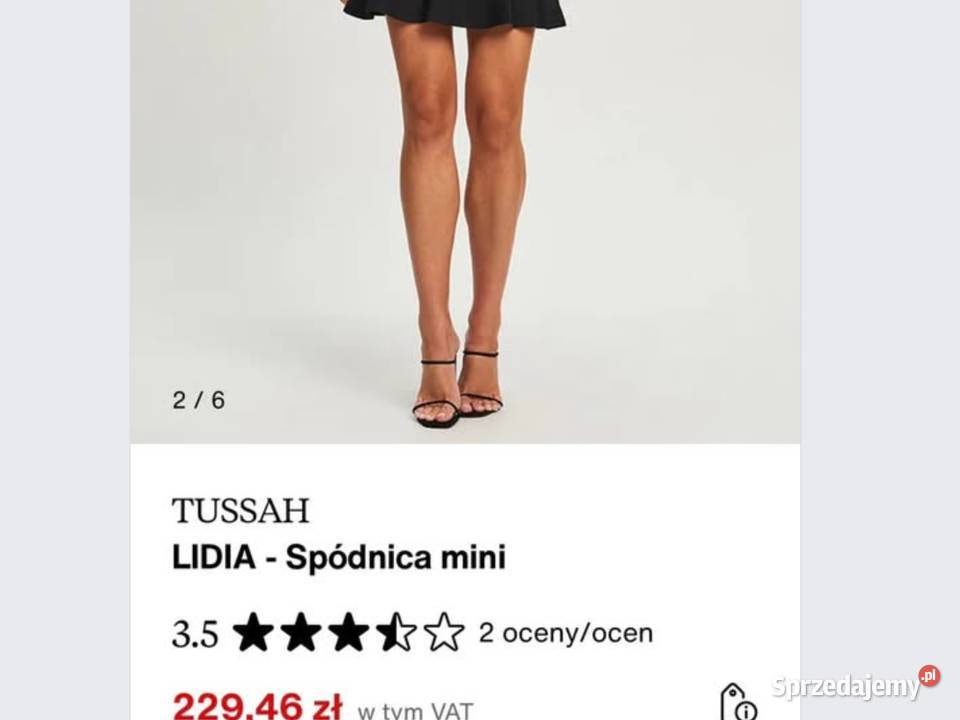 Czarna Spódnica Mini Damska TUSSAH XSS Nowa sprzedam